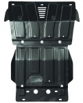 engine bay and transmission case